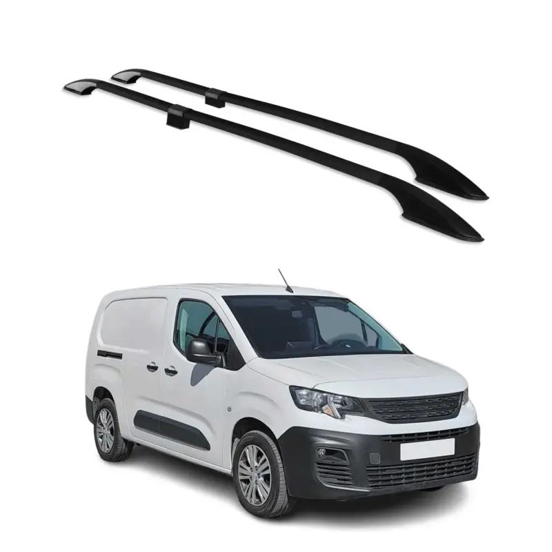 Dachreling Relingträger für Peugeot Partner 2018-2026 L2 Langer Alu Schwarz Mega-Angebot