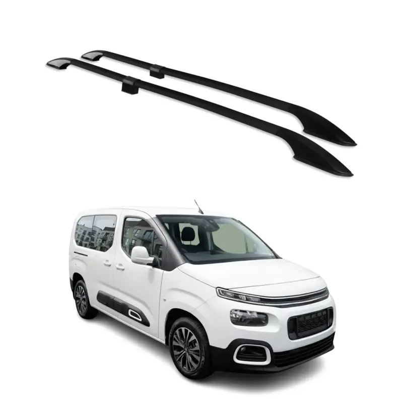 Dachreling Dachgepäckträger für Citroen Berlingo 2018-2026 L2 Langer Alu Schwarz Expressversand