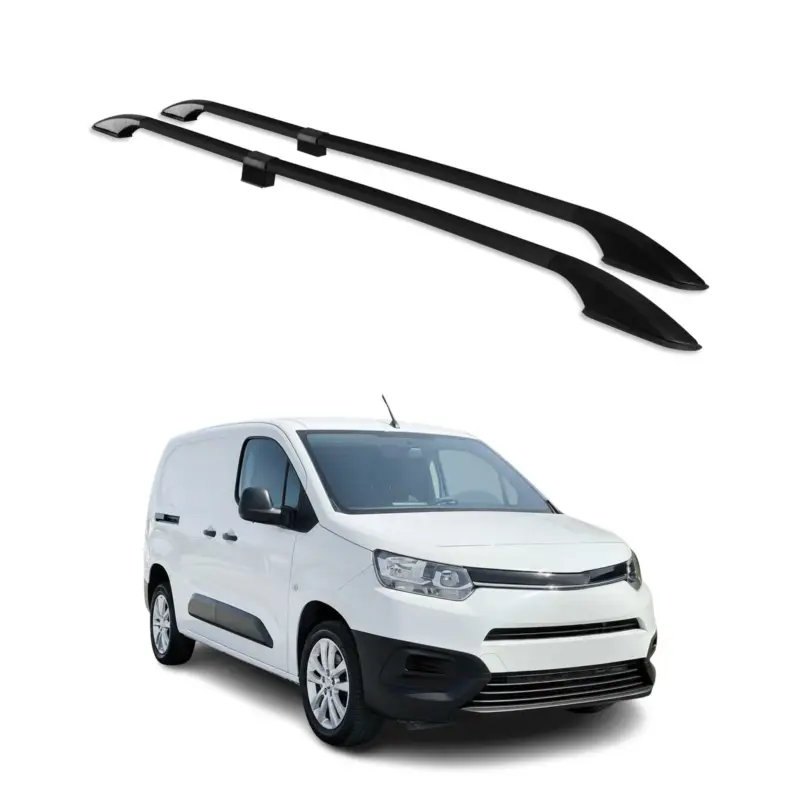 Dachreling Dachgepäckträger für Toyota Proace City 2019-26 L2 Langer Alu Schwarz Sonderangebot