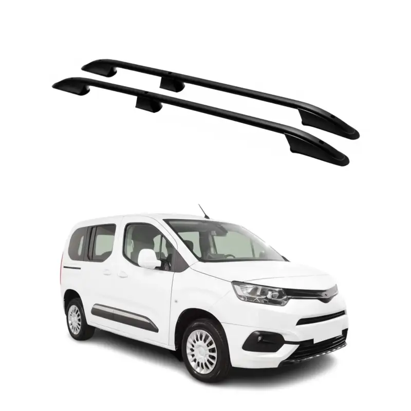 Dachreling Dachgepäckträger für Toyota Proace City 2019-2026 Kurzer Alu Schwarz Abverkauf