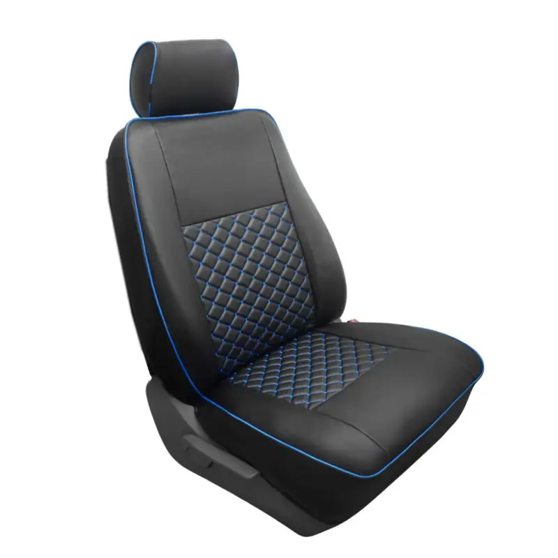 Aktuell Sitzbezüge Schonbezüge für Ford Transit 2000-2014 Kunstleder Schwarz Blau