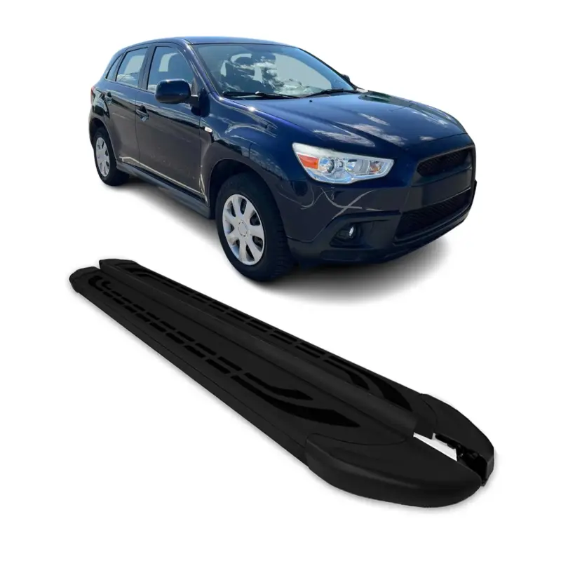 Aktuell Trittbretter Seitenschweller für Mitsubishi ASX 2010-2022 Aluminium Schwarz 2x
