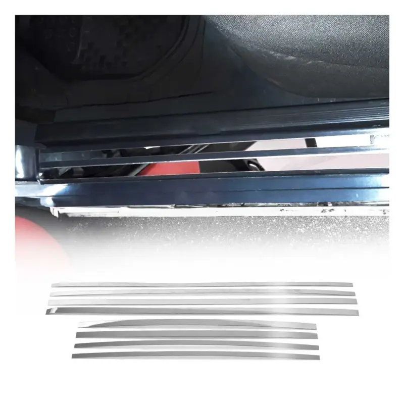 Einstiegsleisten Türschweller für Mercedes W210 1995-2003 Edelstahl Chrom 8tlg Abverkauf