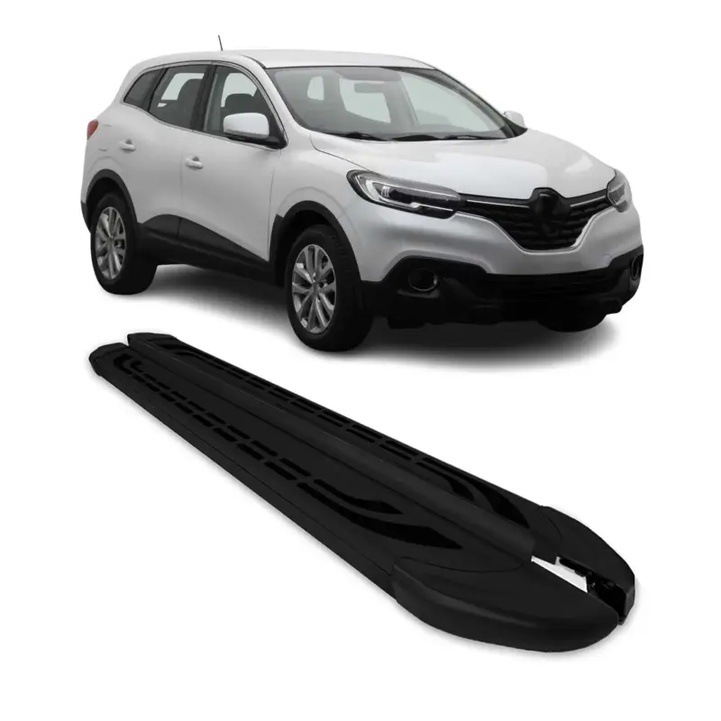 Aktuell Trittbretter Schweller Seitenbretter für Renault Kadjar 2015-2022 Alu Schwarz