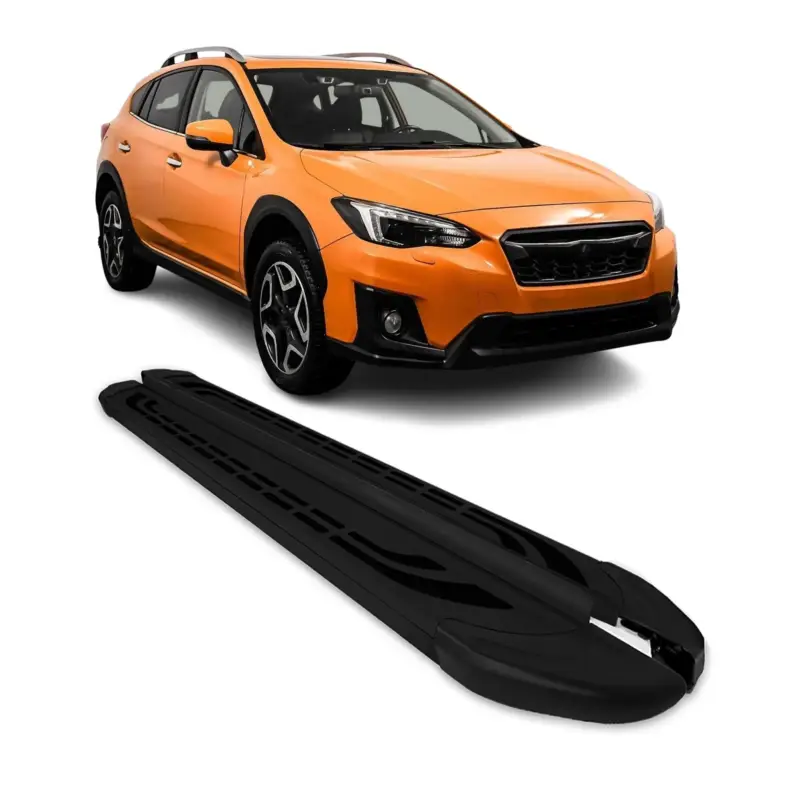 Begrenztes Angebot Trittbretter Seitenschweller Seitenbretter für Subaru XV 2012-2018 Alu Schwarz
