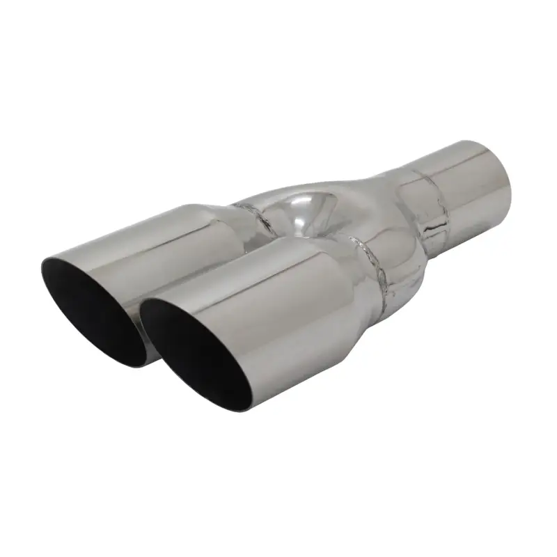 Auspuff Endrohr Edelstahl Y 2x76mm MS-Design Endschalldämpfer mit ABE Knallerangebot