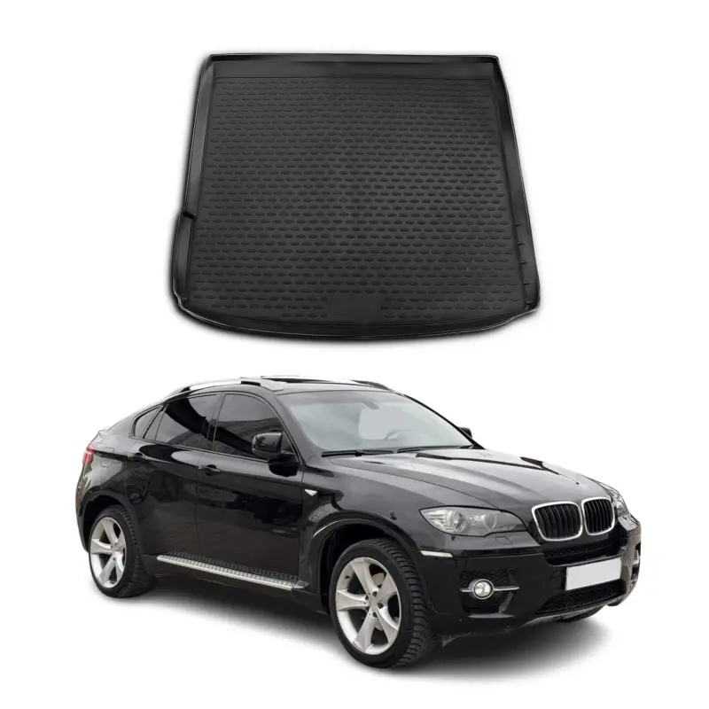 Preis Gesenkt Kofferraummatte Kofferraumwanne für BMW X6 E71 E72 2007-2014 Gummi TPE Schwarz