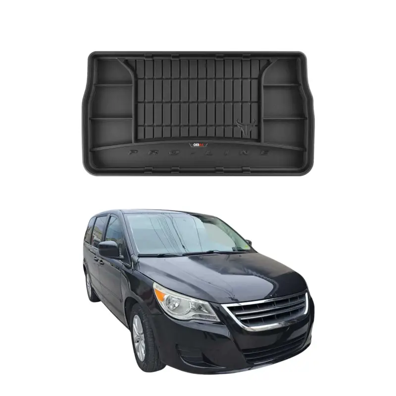OMAC Gummi Kofferraumwanne für VW Routan 2009-2013 3D TPE Laderaumwanne Schwarz Neu Im Sortiment
