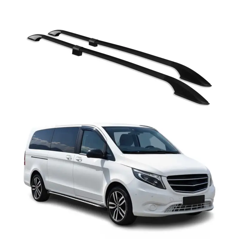 Dachreling für Mercedes Vito W447 2014-2026 Aluminium Schwarz L3 Extra Langer Preis Gesenkt