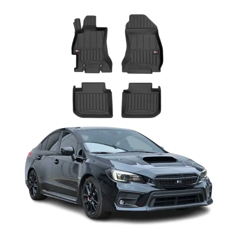 Fußmatten Gummimattenmatten für Subaru Impreza IV 2011-2018 Gummi TPE Schwarz Neue Ware