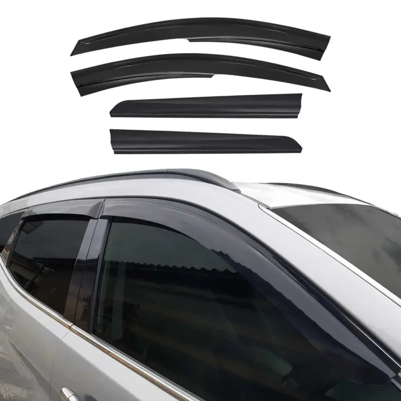 4x Windabweiser Regenabweiser für Dacia Duster 2010-2017 Acryl Dunkel Abverkauf