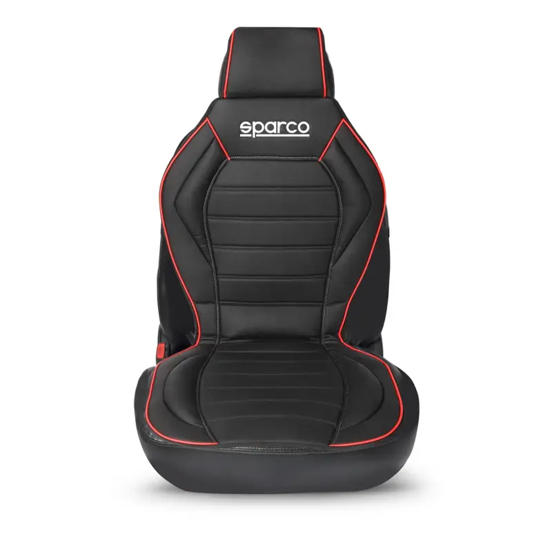 SPARCO Sitzkissen Sitzauflage Sitzschoner Universell Schwarz Rot Auto-Sitzschutz Garantierte Lieferung