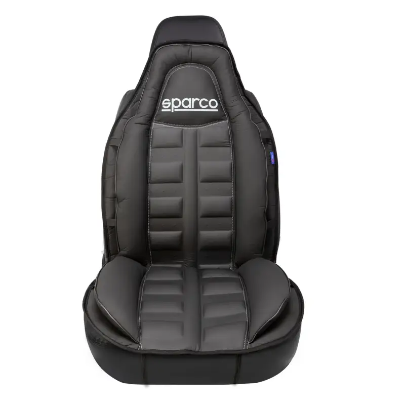 SPARCO Sitzkissen Sitzauflage Sitzschoner Universell Auto Sitzschutz Dunkel Grau Finale Aktion