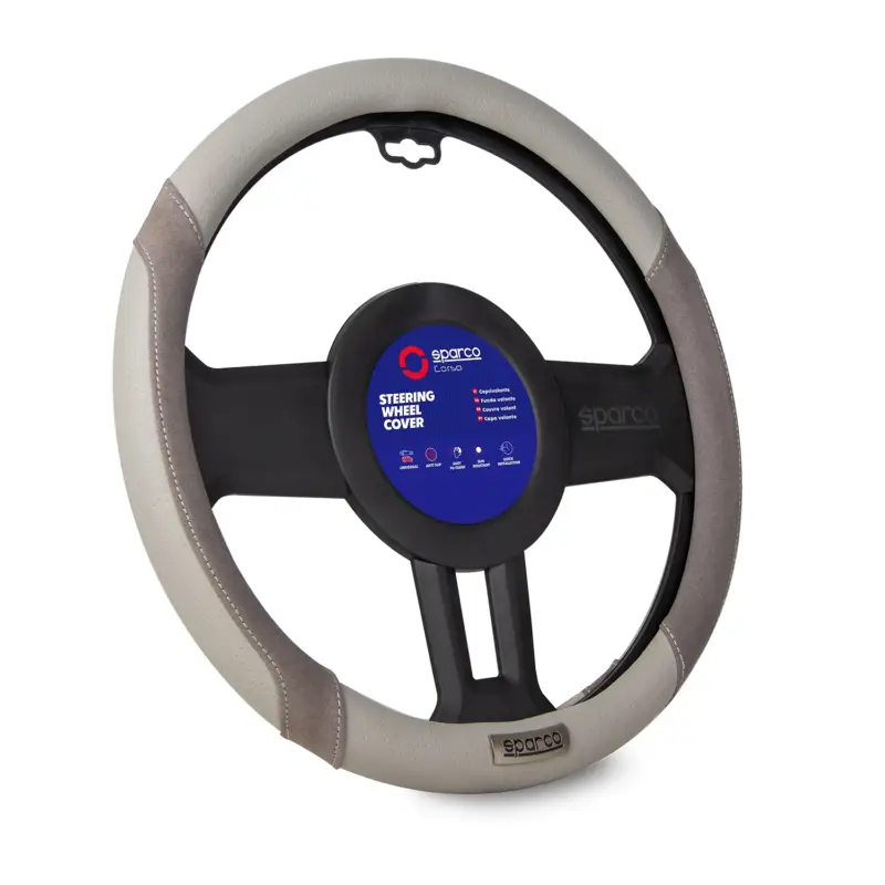 SPARCO Lenkradbezüge Lenkradschoner Lenkradschutz Grau Kunstleder Suede Top-Seller