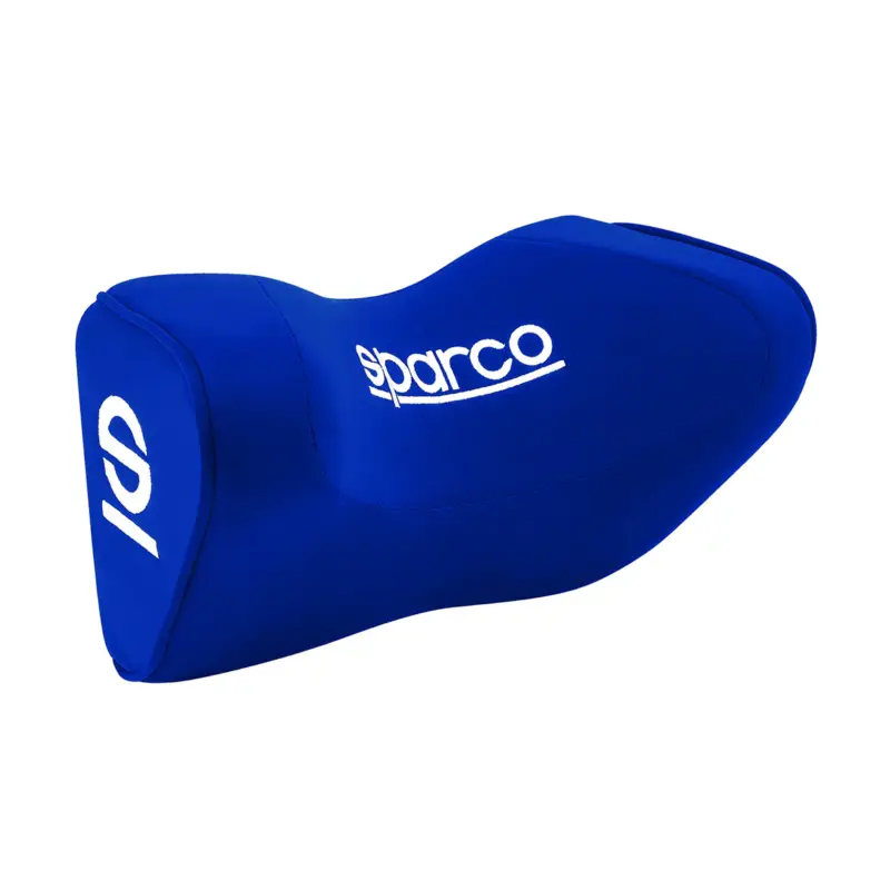 SPARCO Auto Nackenkissen Reisekissen Blau Ergonomische Memory-Schaum Kissen Garantierte Lieferung