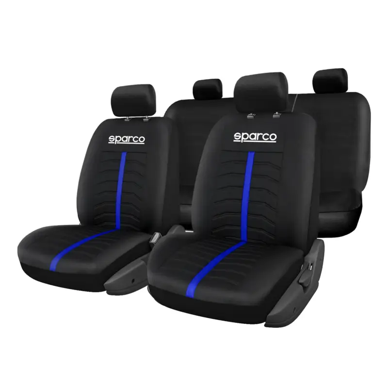 Top-Seller SPARCO Sitzbezüge Schonbezüge Autositzbezüge Universell Blau Rot Vorne Hinten