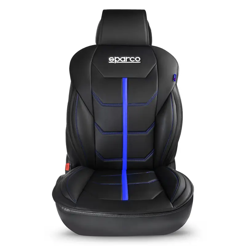 Neu Im Sortiment SPARCO Sitzkissen Sitzauflage Sitzschoner Universal Schwarz Blau Sitzschutz