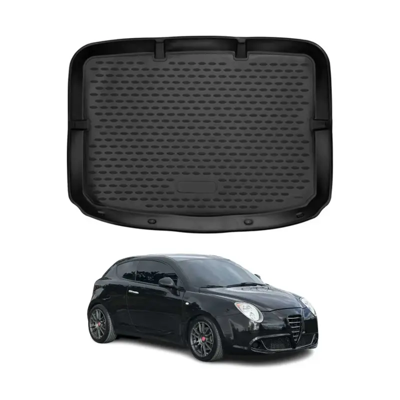 Neu Kofferraummatte Kofferraumwanne für Alfa Romeo Mito 2008-2018 Gummi TPE Schwarz
