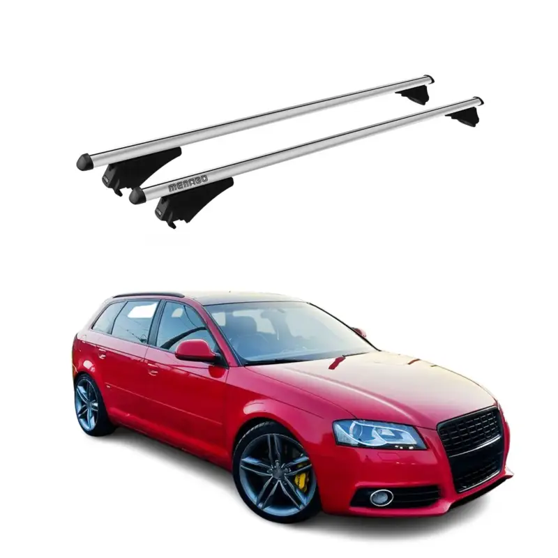 Nur Heute Menabo Dachträger Grundtäger für Audi A3 Sportback 2004-2012 75kg Alu Silber 2x