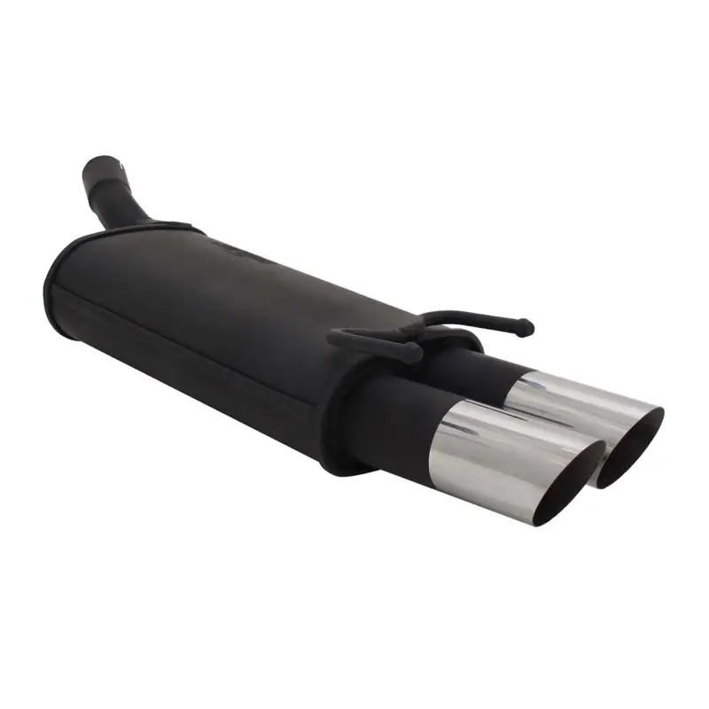 Novus Sportauspuff für Opel Corsa B 2x76mm MS-Design Endschalldämpfer mit ABE Echt