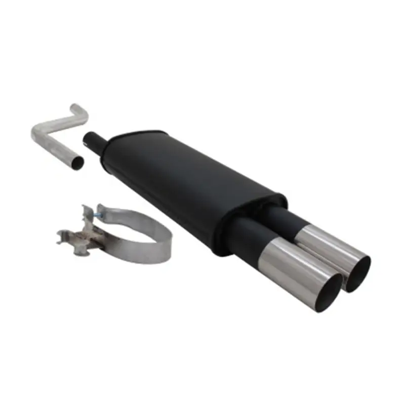 Neue Kollektion Novus Sportauspuff für VW Polo 2/3 86C 2x76mm RL-Design Endschalldämpfer mit ABE