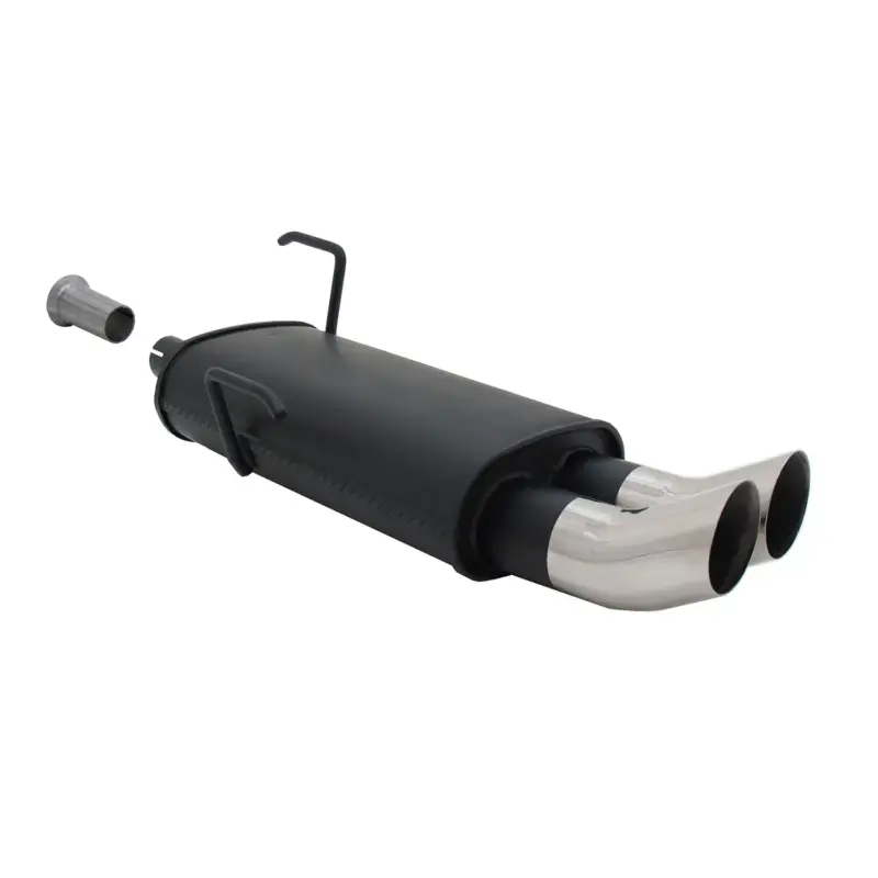 Expressversand Novus Sportauspuff für Peugeot 206 2x76mm DTM Endschalldämpfer mit ABE