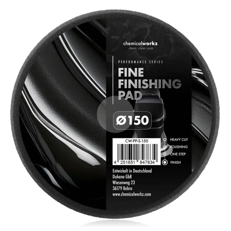 chemicalworkz Fine Finishing Performance Pad 150mm schwarz Meistverkauft