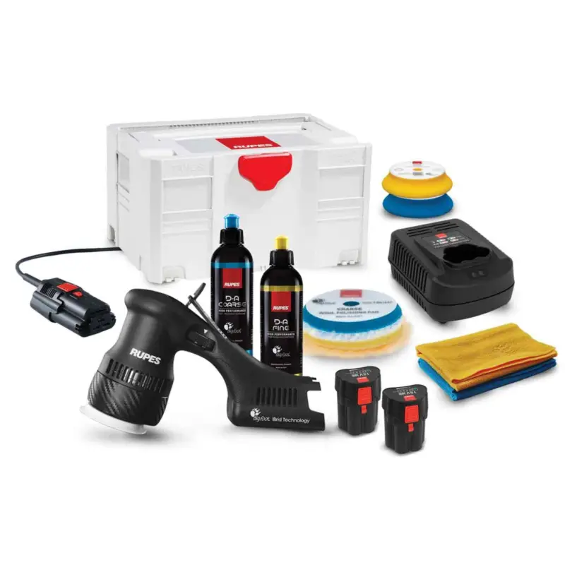 Jetzt Bestellen Rupes BigFoot HLR75 iBrid Mini Poliermaschine Luxus Kit, 14-teilig