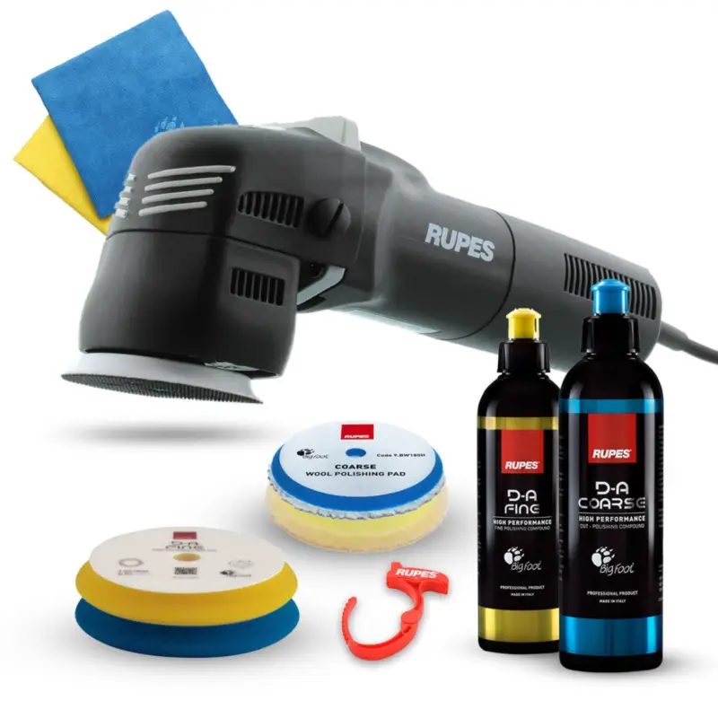 Markenprodukt Rupes BigFoot LHR 75E Mini Exzenterpoliermaschine Basis Kit, 8-teilig
