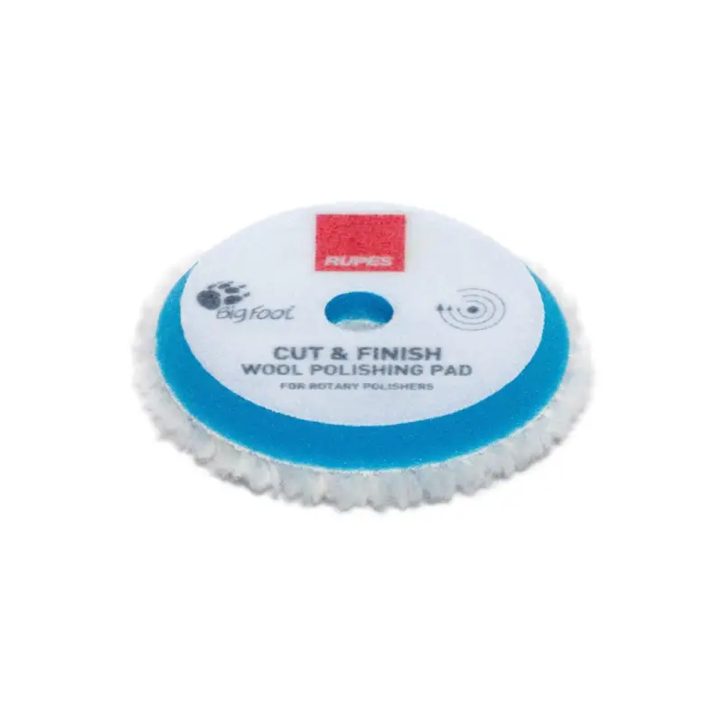 Rupes BigFoot Woll-Polierschwamm für Rotationspolierer Cut & Finish 75mm hart Letzte Chance