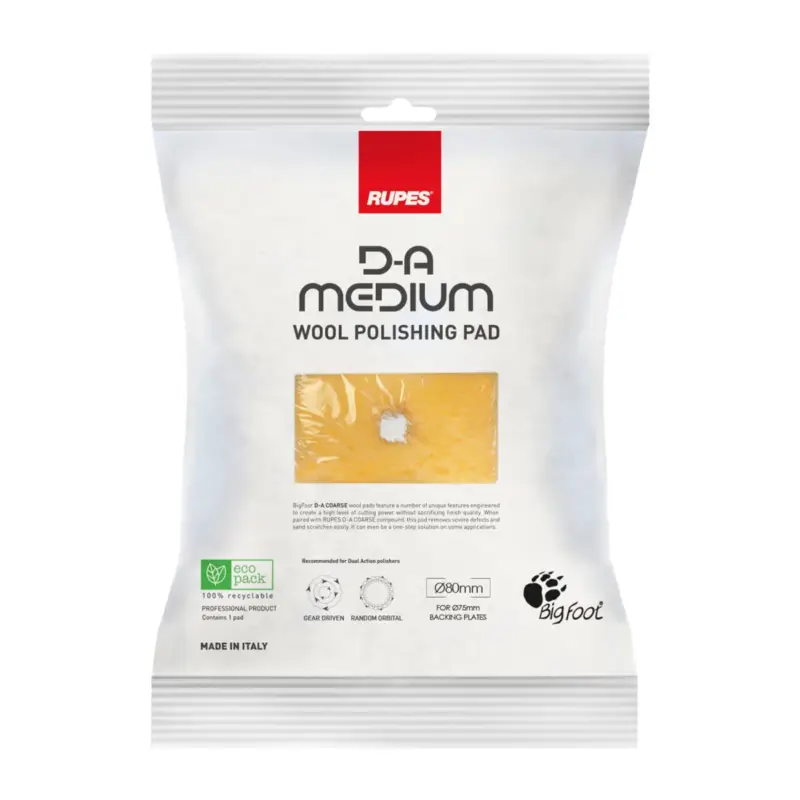 Preisreduziert Rupes D-A Medium Woll-Polierpad 75mm medium