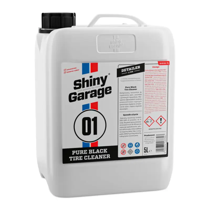 Shiny Garage Pure Black Tire Cleaner Gummireiniger-Konzentrat 5L Finale Aktion