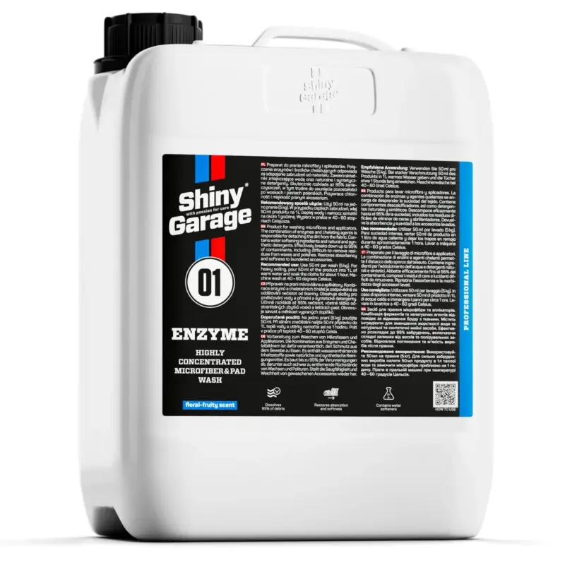 Shiny Garage Enzyme Microfiber Wash Mikrofaserwaschmittel 5L Schneller Versand