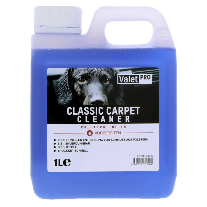 Finale Aktion ValetPRO Classic Carpet Cleaner Polsterreiniger 1L