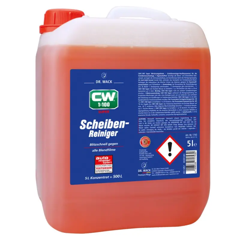 Dr. Wack CW1:100 Super Scheibenreiniger 5L Knallerangebot