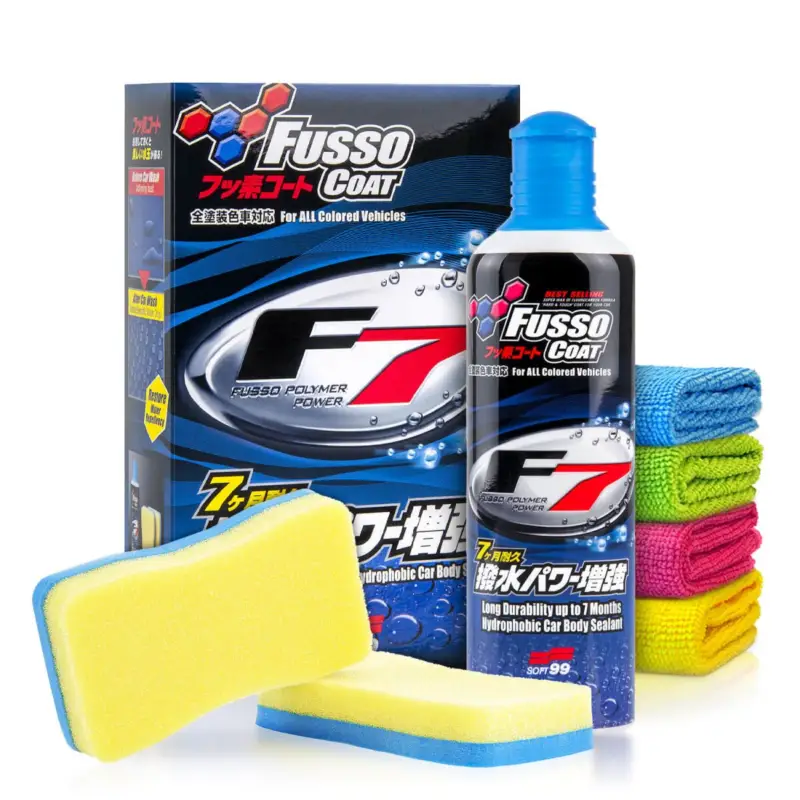 Saisonangebot Soft99 Wachs Set Fusso Coat F7 All Colours + Zubehör (7-teilig)