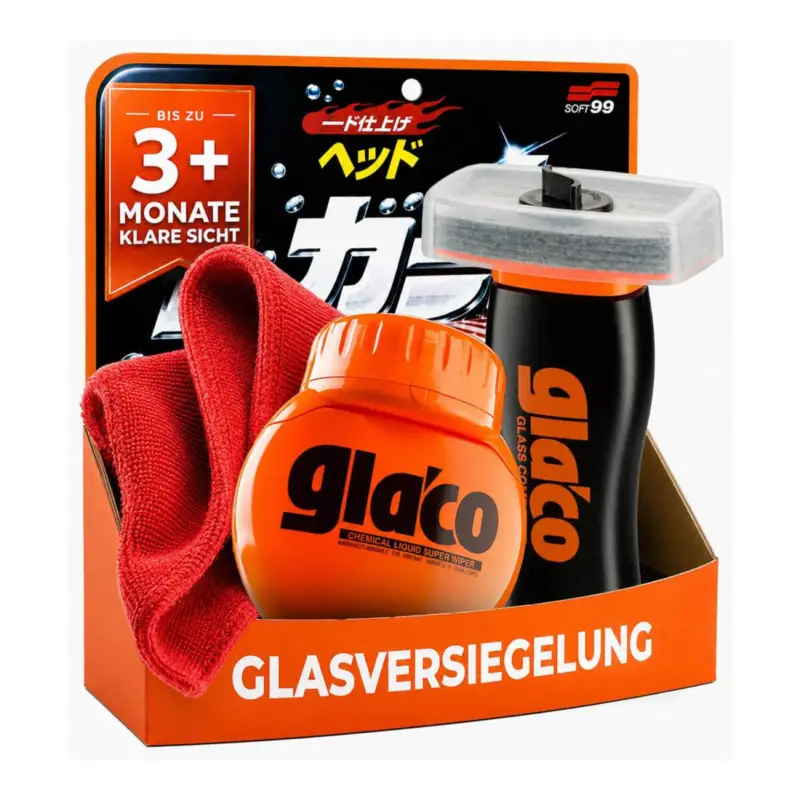 Zertifiziert Soft99 Glas Set Glaco Glass Compound Roll On & Glaco Roll On Max (3-teilig)