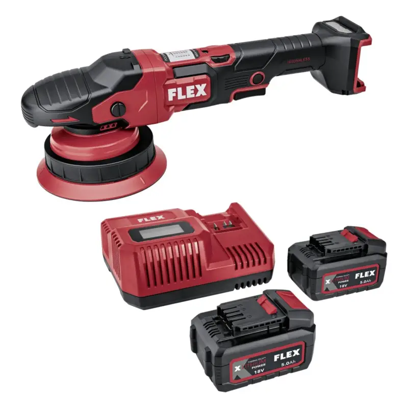 Preisreduziert FLEX XCE 8 150 18-EC Set Akku Zwangs-Exzenter Poliermaschine
