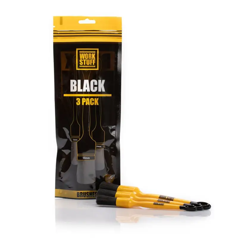 Aktuell Work Stuff Detailing Brush Black 3 pack