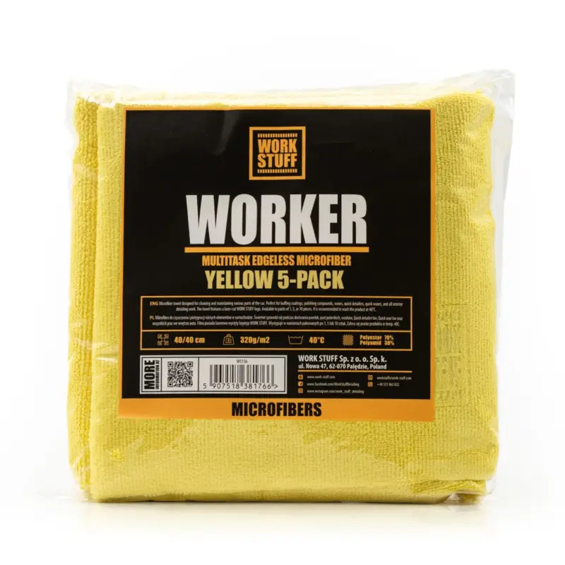 Work Stuff Worker 5xPack 320GSM 40x40 gelb Meistverkauft