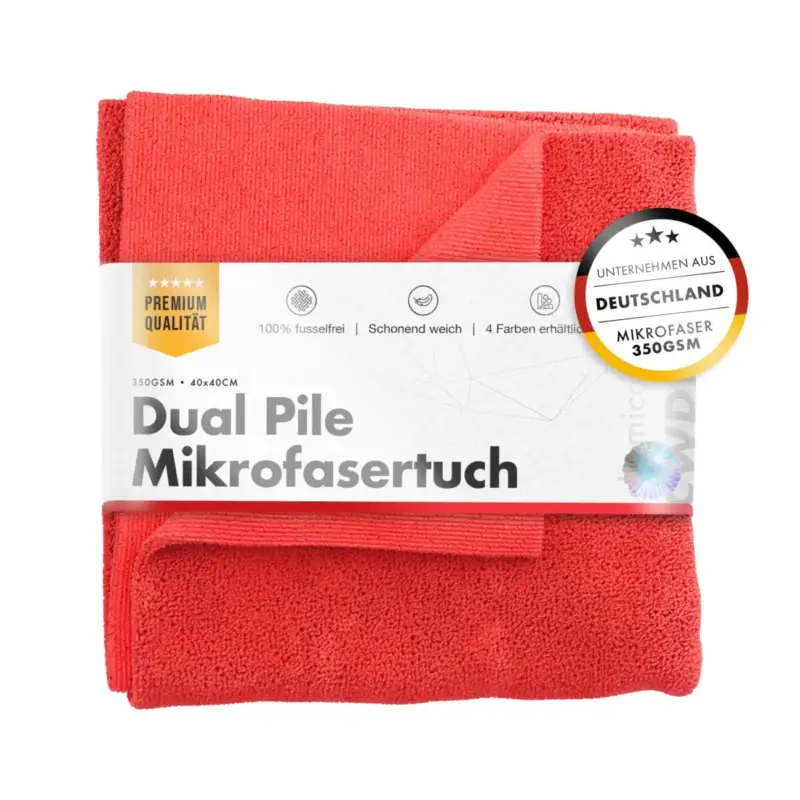 Meistverkauft chemicalworkz Dual Pile Towel 350GSM Rot Allzwecktuch 40×40cm