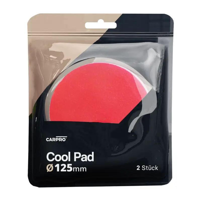 CarPro Cool Pad Naturwolle Polierpad Set 2Stk.125mm sehr hart Markenprodukt
