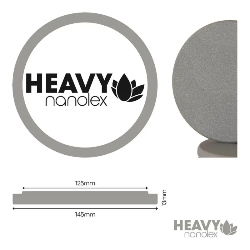 Zertifiziert Nanolex Polierpad Heavy 125mm dünn hart 3Stk.