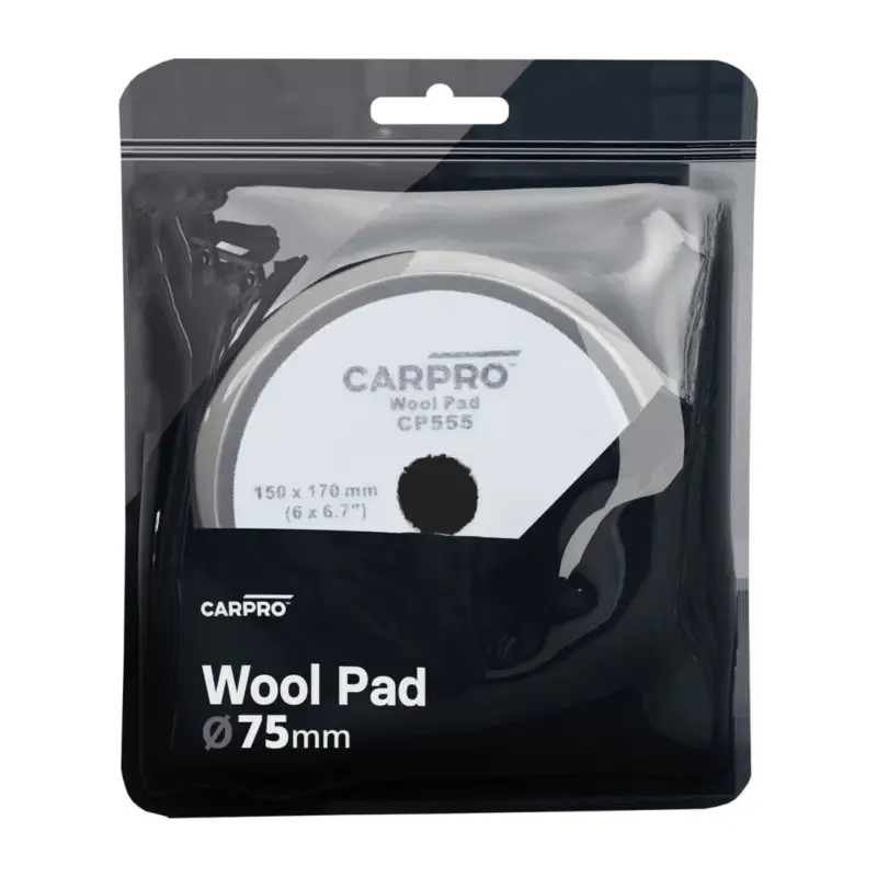 Bestseller CarPro Naturwolle Polierpad 75mm hart