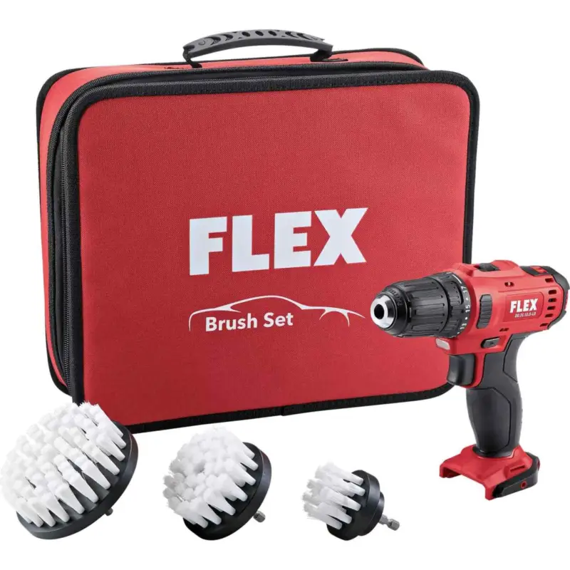 Markenware FLEX Akku-Schrauber DD 2G 10.8V + Bürstenset