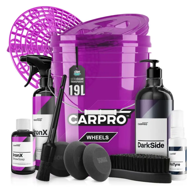 CarPro Wascheimer Set 19L Clear Wheels + Zubehör (13-teilig) Sonderaktion