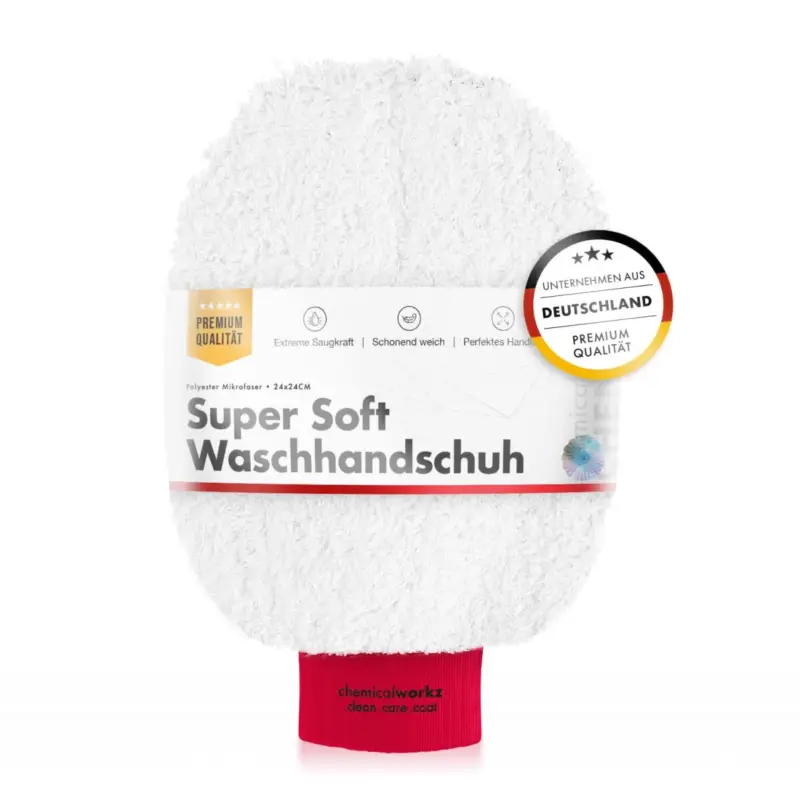 chemicalworkz Wash Mitt Rot Waschhandschuh superweich Neue Ware