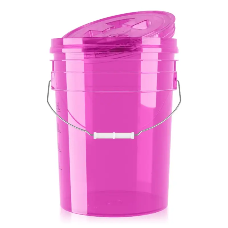 Expressversand chemicalworkz Performance Buckets Wascheimer mit Deckel clear pink 5GAL