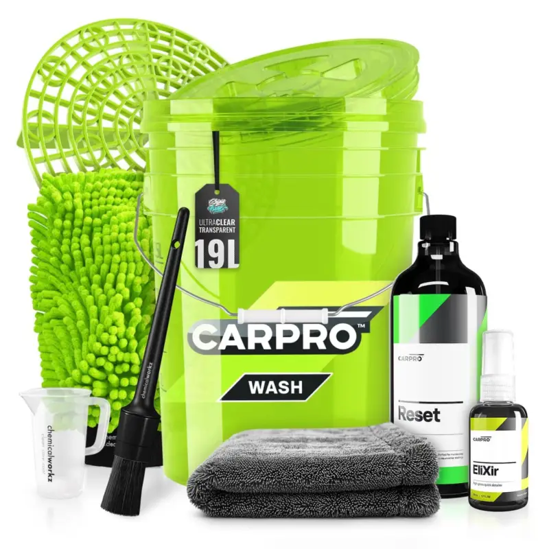 CarPro Wascheimer Set 19L Clear Wash + Zubehör (10-teilig) Finale Aktion