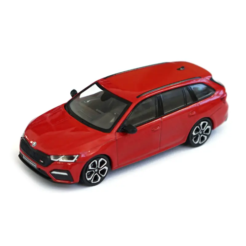 Solange Der Vorrat Reicht Original Skoda Octavia 4 Combi RS (NX) Modellauto 1:43 Miniatur Velvet-Rot